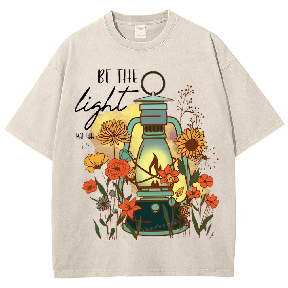 Be The Light Snowflake Vintage Washed T-Shirt