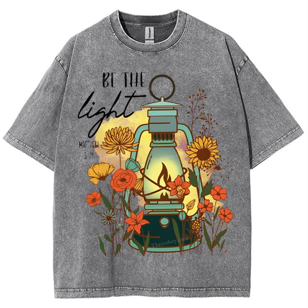 Be The Light Snowflake Vintage Washed T-Shirt