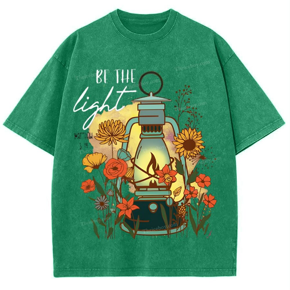Be The Light Snowflake Vintage Washed T-Shirt