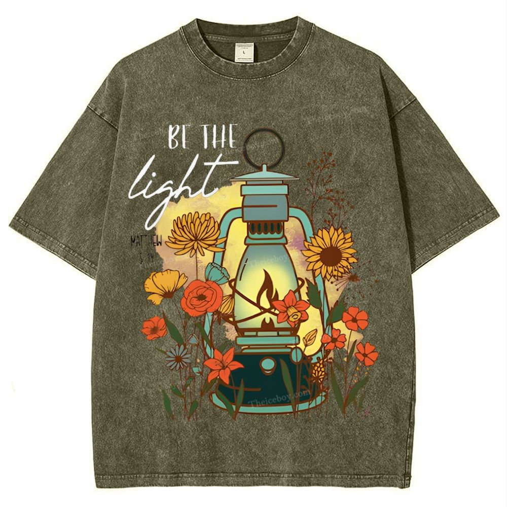 Be The Light Snowflake Vintage Washed T-Shirt