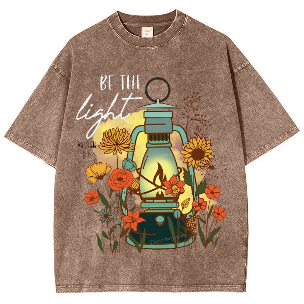 Be The Light Snowflake Vintage Washed T-Shirt
