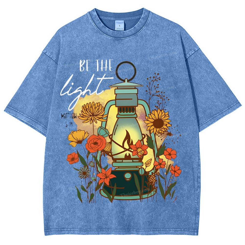 Be The Light Snowflake Vintage Washed T-Shirt