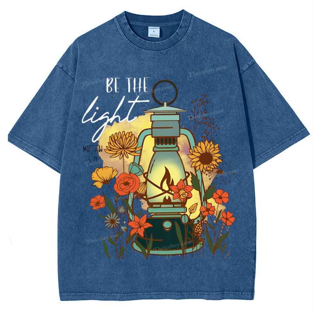 Be The Light Snowflake Vintage Washed T-Shirt