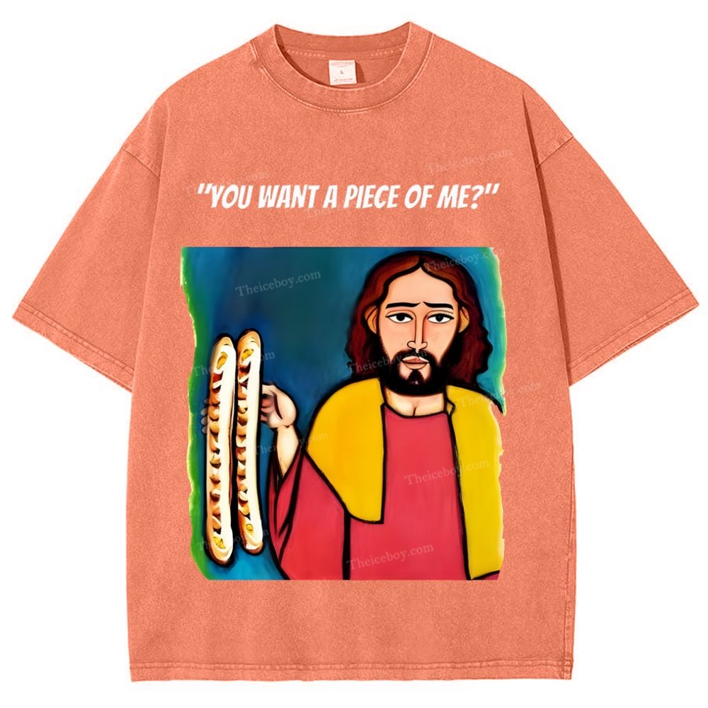 You Want A Piece Of Me? Snowflake Vintage Washed T-Shirt