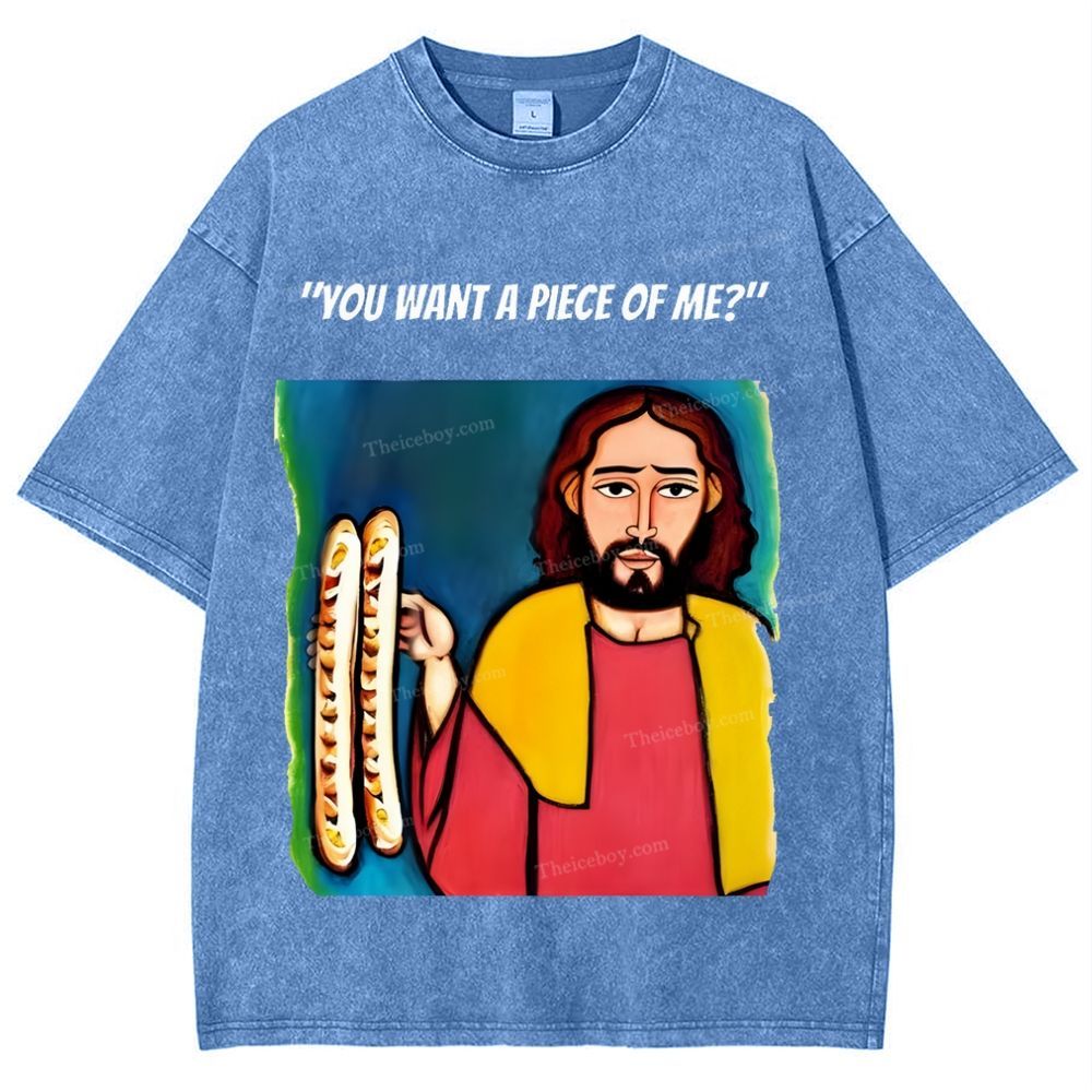 You Want A Piece Of Me? Snowflake Vintage Washed T-Shirt