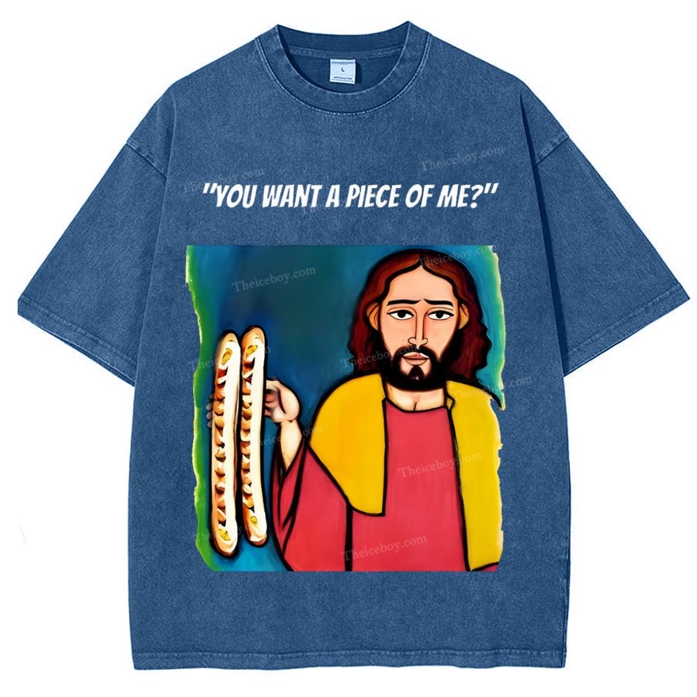 You Want A Piece Of Me? Snowflake Vintage Washed T-Shirt