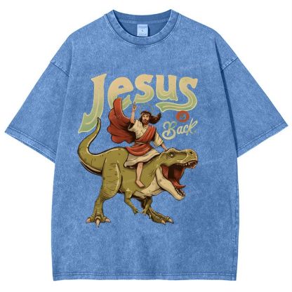 Jesus Is Back Snowflake Vintage Washed T-Shirt