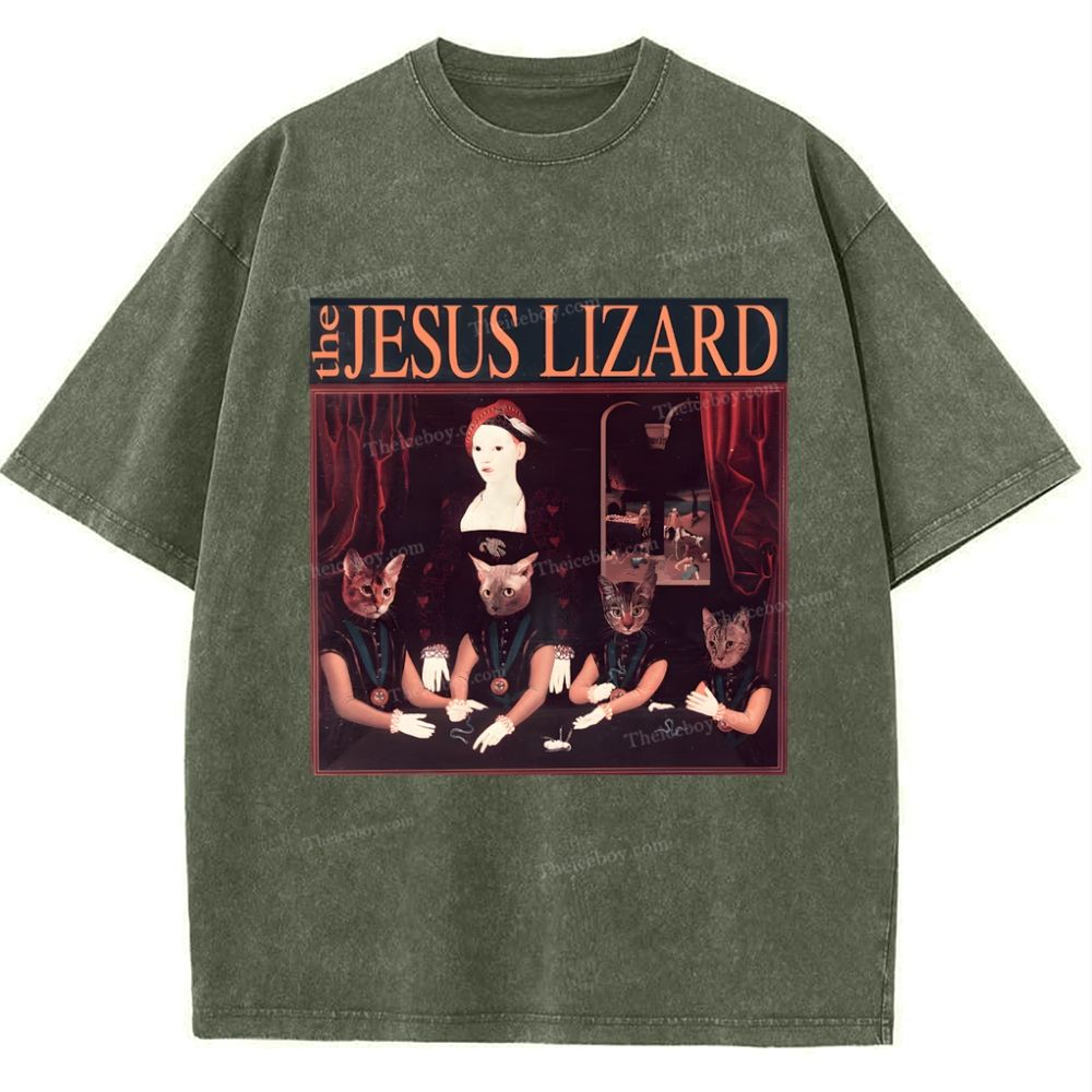 The Jesus Lizard Snowflake Snowflake Vintage Washed T-Shirt