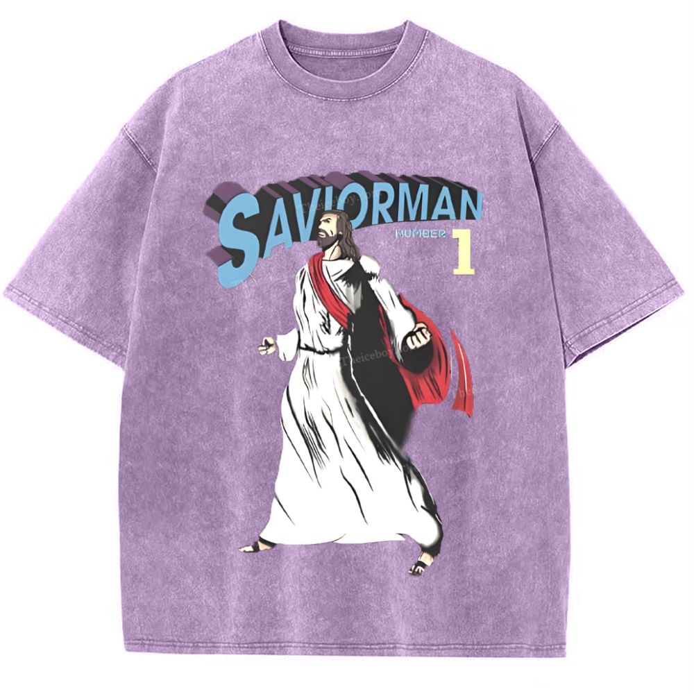 Saviorman Snowflake Vintage Washed T-Shirt