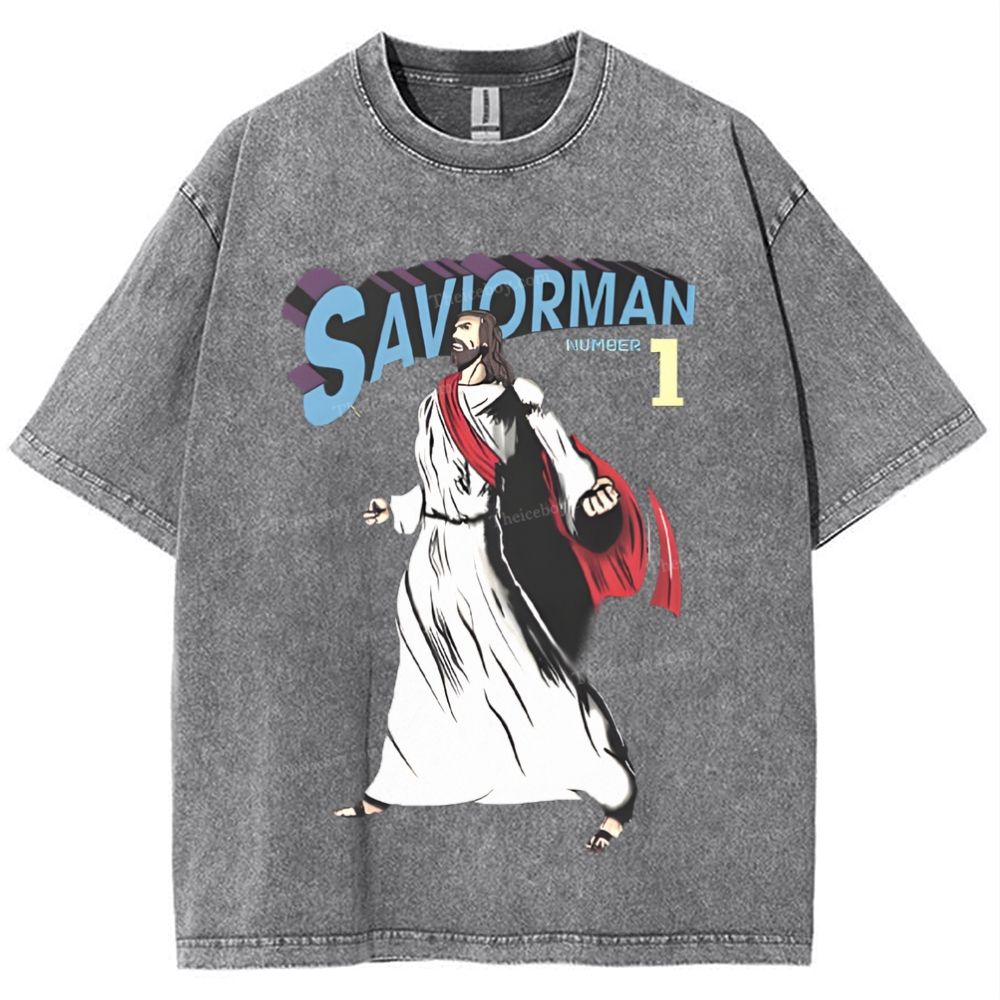 Saviorman Snowflake Vintage Washed T-Shirt