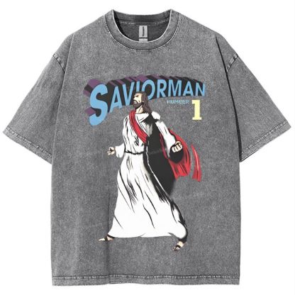 Saviorman Snowflake Vintage Washed T-Shirt