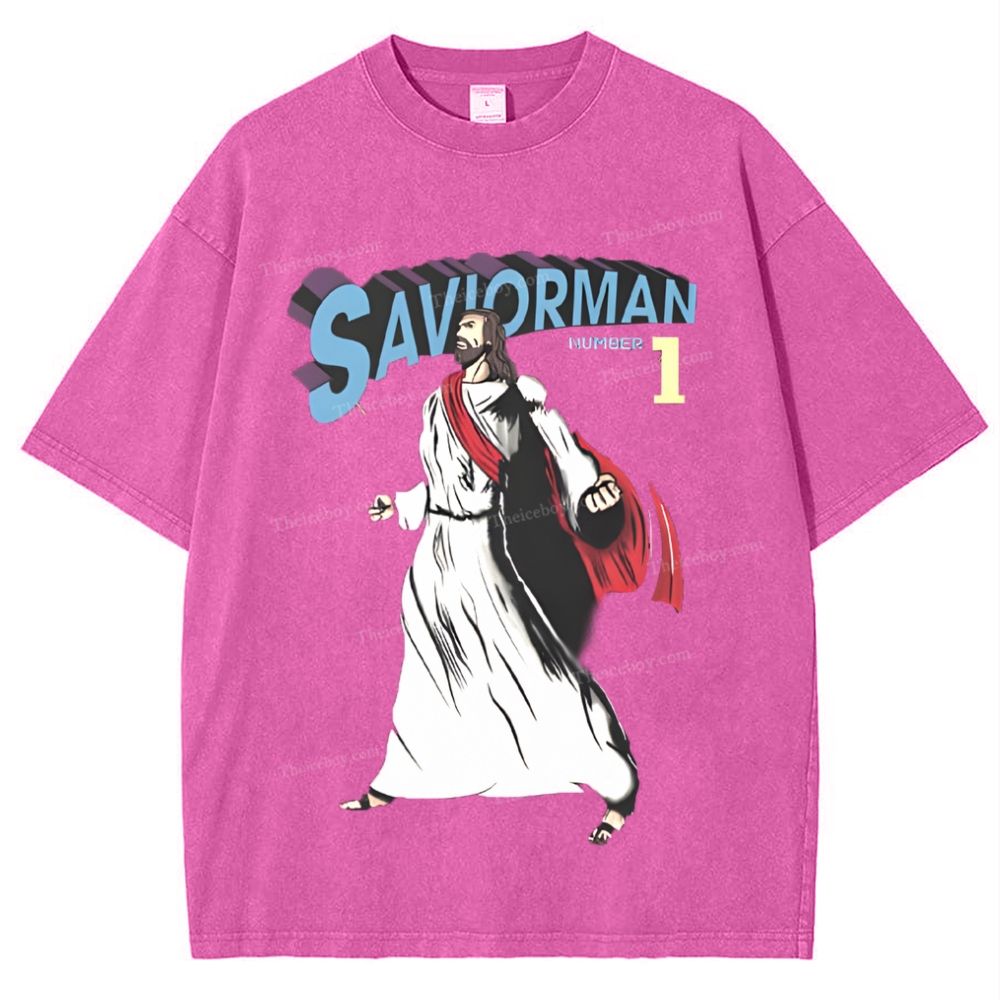 Saviorman Snowflake Vintage Washed T-Shirt