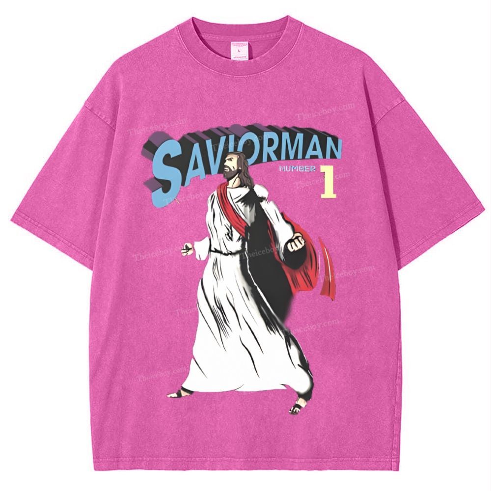 Saviorman Snowflake Vintage Washed T-Shirt