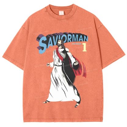 Saviorman Snowflake Vintage Washed T-Shirt