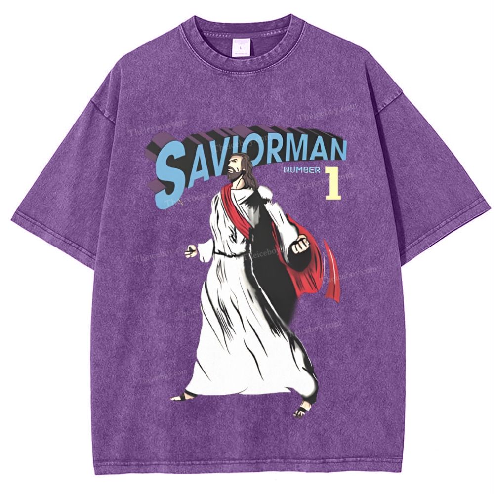 Saviorman Snowflake Vintage Washed T-Shirt