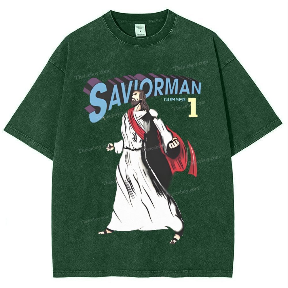 Saviorman Snowflake Vintage Washed T-Shirt