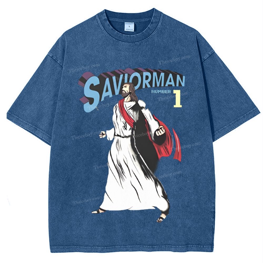 Saviorman Snowflake Vintage Washed T-Shirt