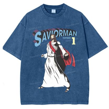 Saviorman Snowflake Vintage Washed T-Shirt