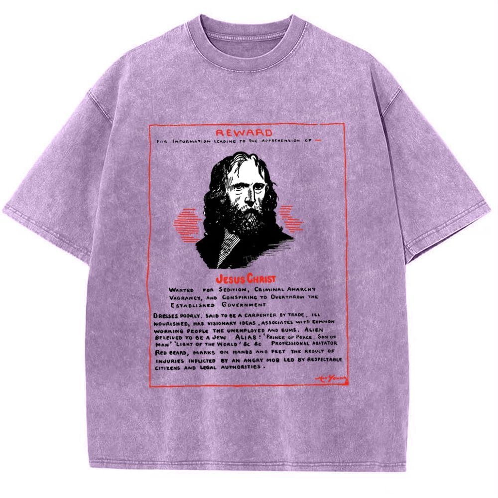 Reward for Jesus Snowflake Vintage Washed T-Shirt