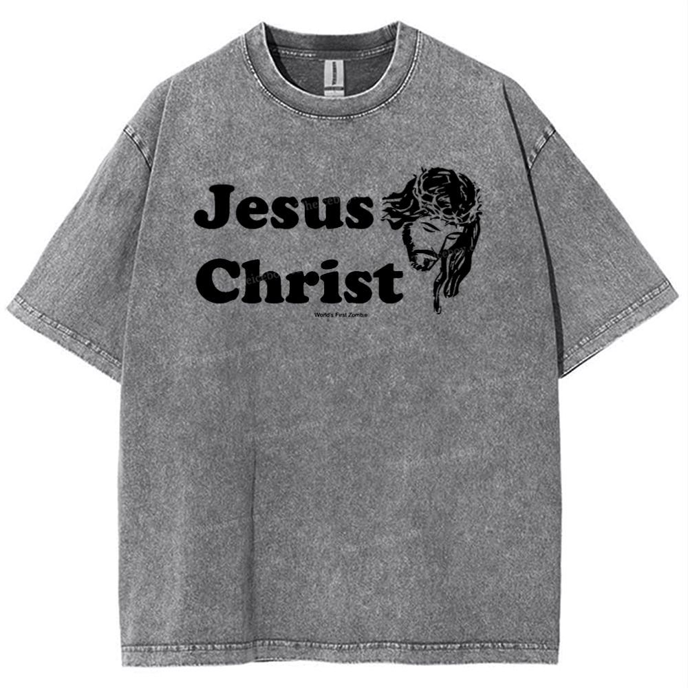 Jesus Christ Snowflake Vintage Washed T-Shirt