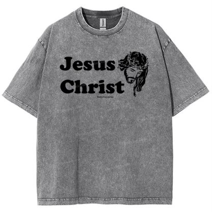 Jesus Christ Snowflake Vintage Washed T-Shirt