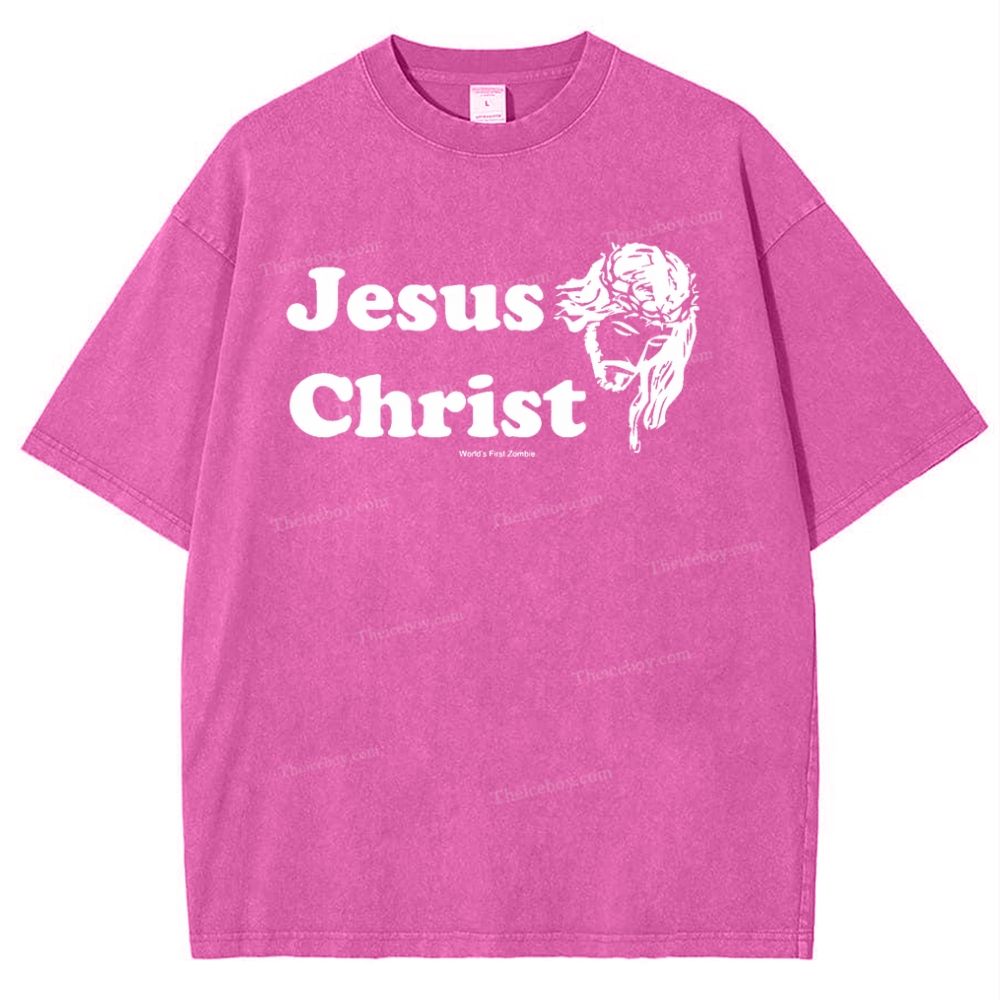 Jesus Christ Snowflake Vintage Washed T-Shirt