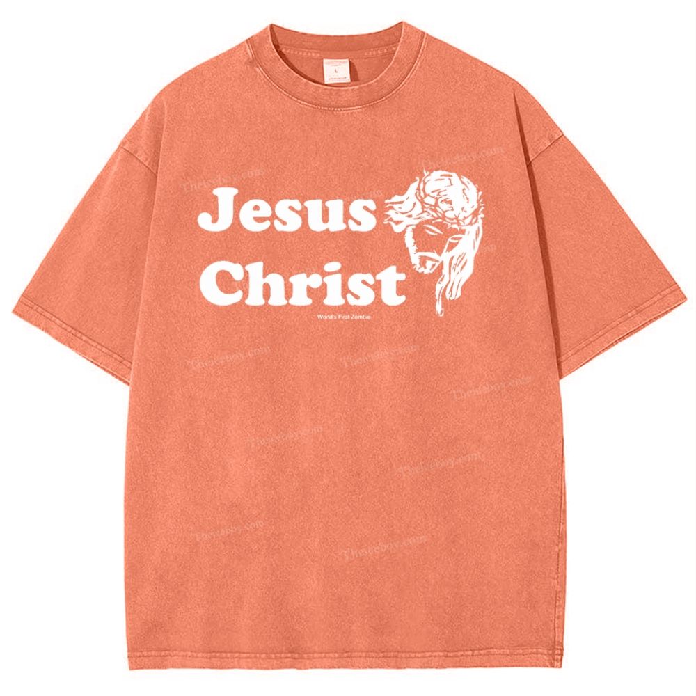 Jesus Christ Snowflake Vintage Washed T-Shirt