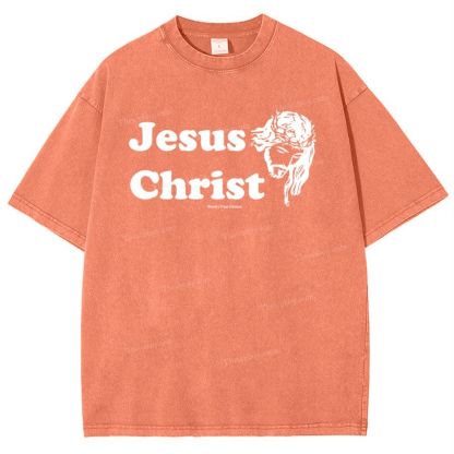 Jesus Christ Snowflake Vintage Washed T-Shirt