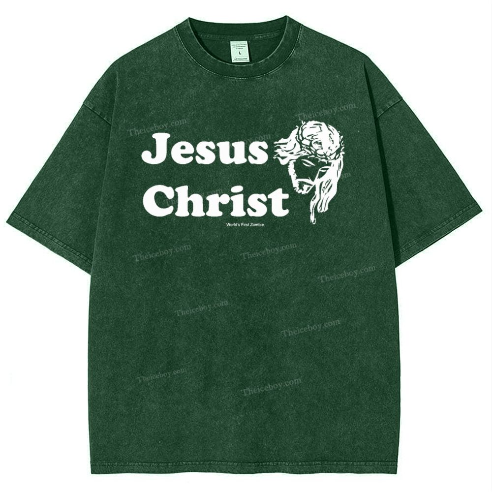 Jesus Christ Snowflake Vintage Washed T-Shirt