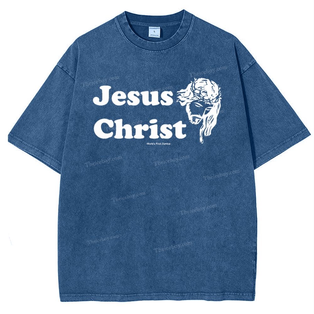 Jesus Christ Snowflake Vintage Washed T-Shirt