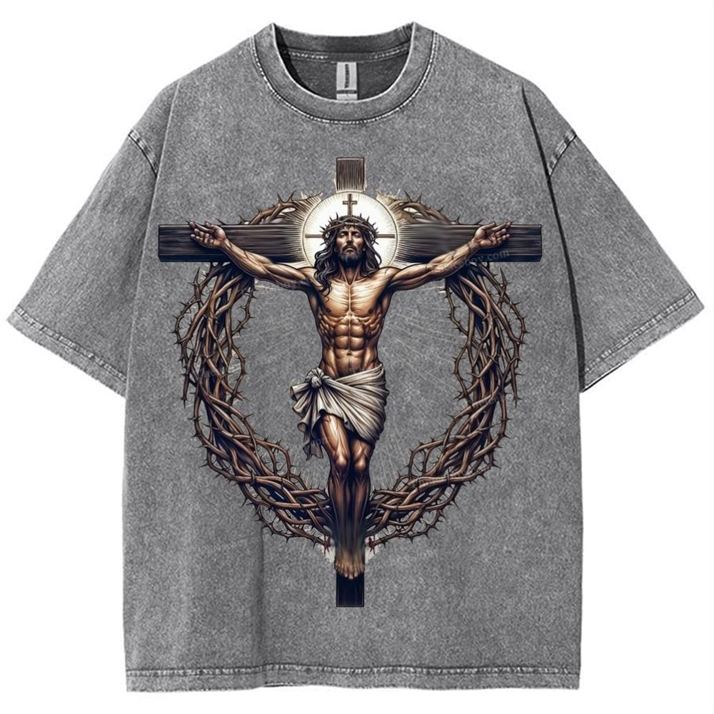 Way of the Cross Snowflake Vintage Washed T-Shirt