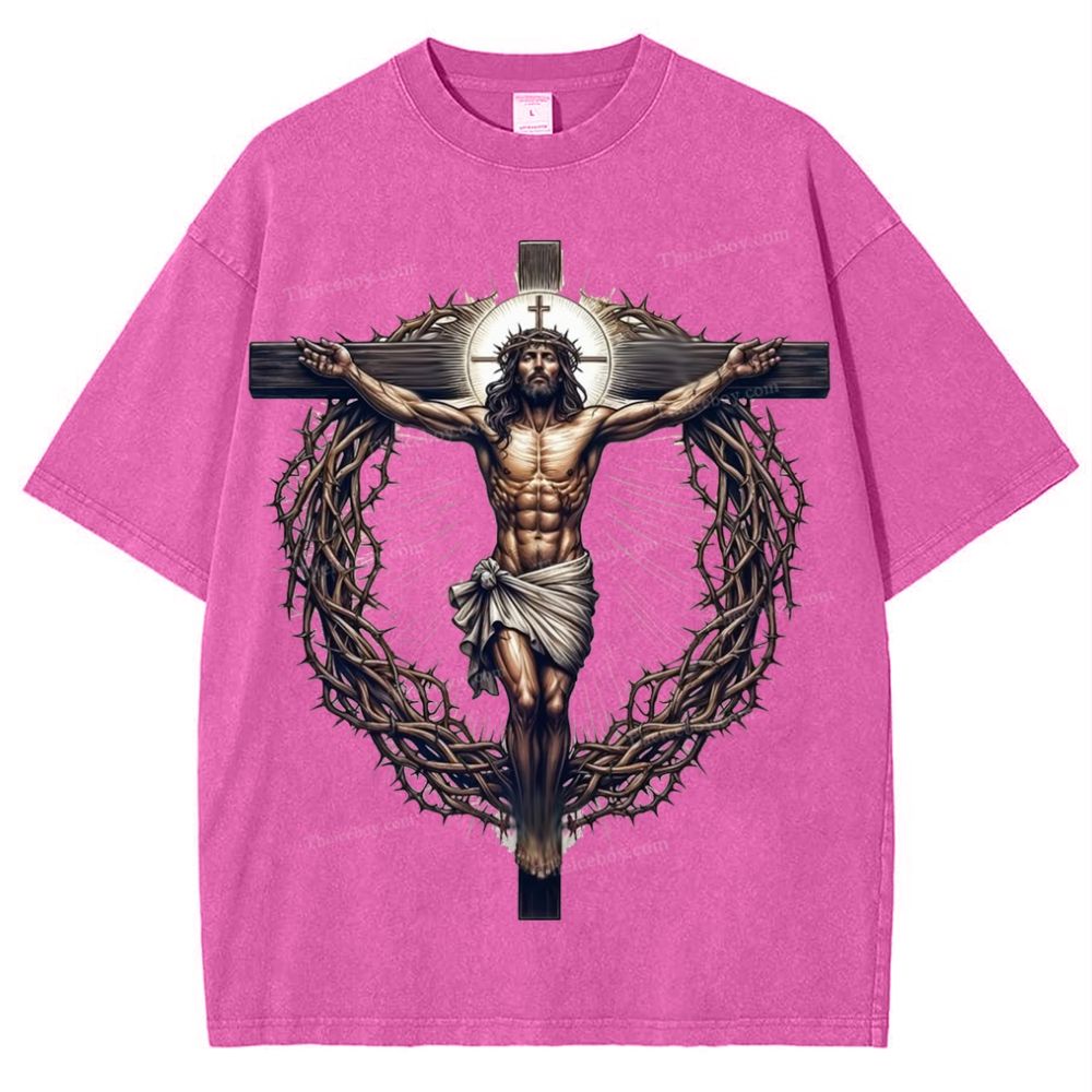 Way of the Cross Snowflake Vintage Washed T-Shirt