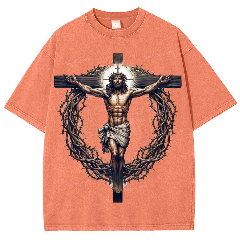 Way of the Cross Snowflake Vintage Washed T-Shirt