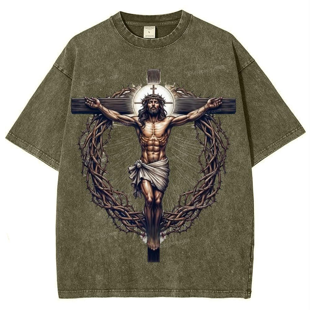 Way of the Cross Snowflake Vintage Washed T-Shirt