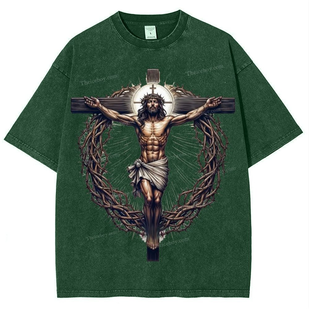 Way of the Cross Snowflake Vintage Washed T-Shirt
