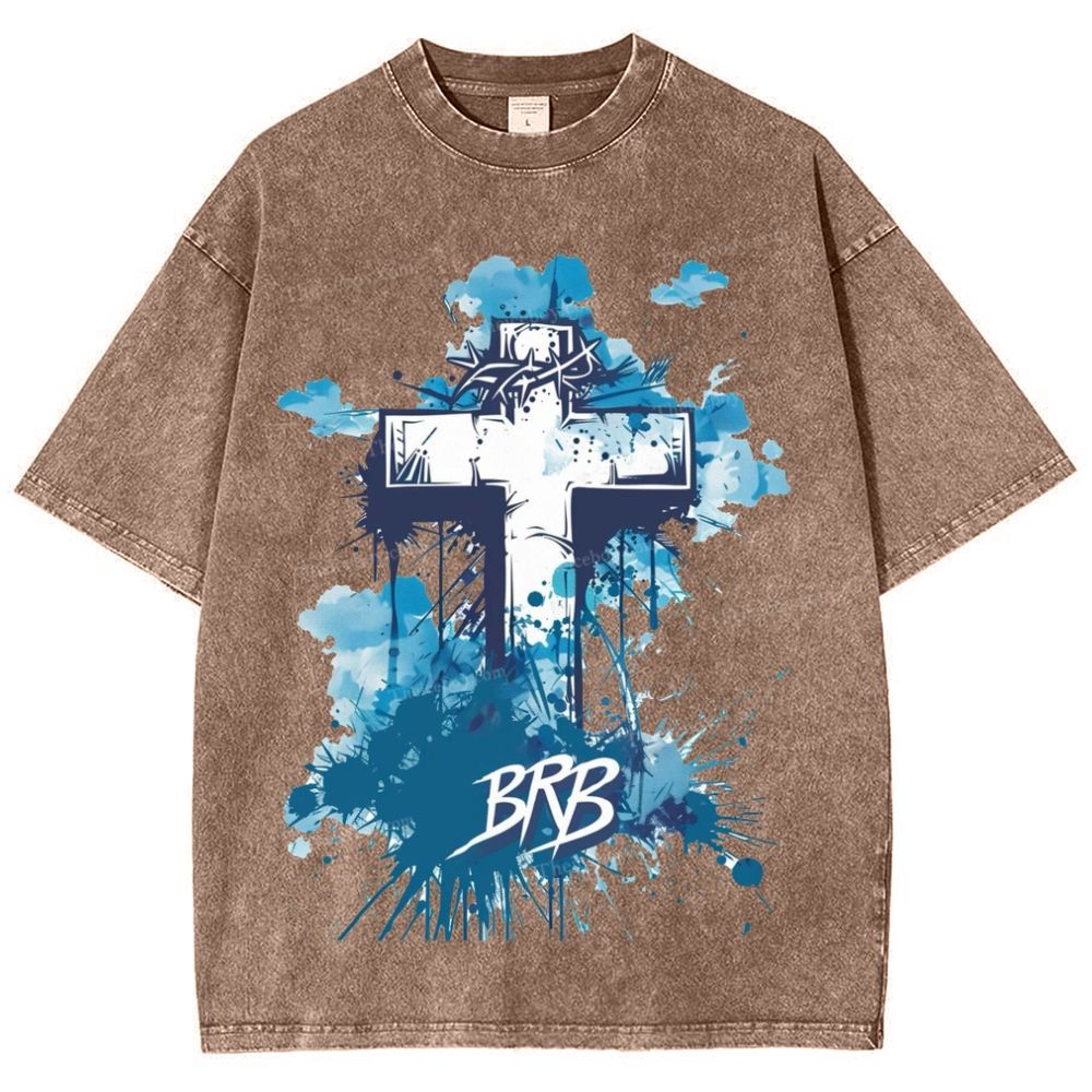 Way Of The Cross Snowflake Vintage Washed T-Shirt