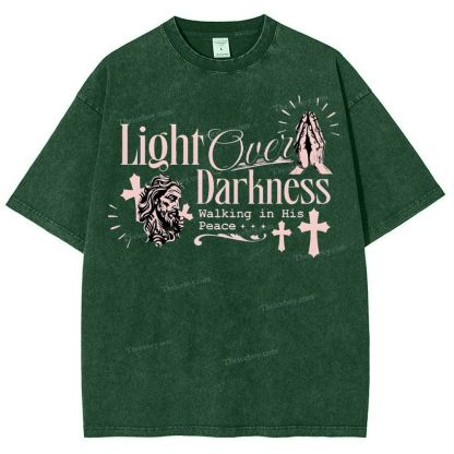 Walking In His Peace Snowflake Vintage Washed T-Shirt