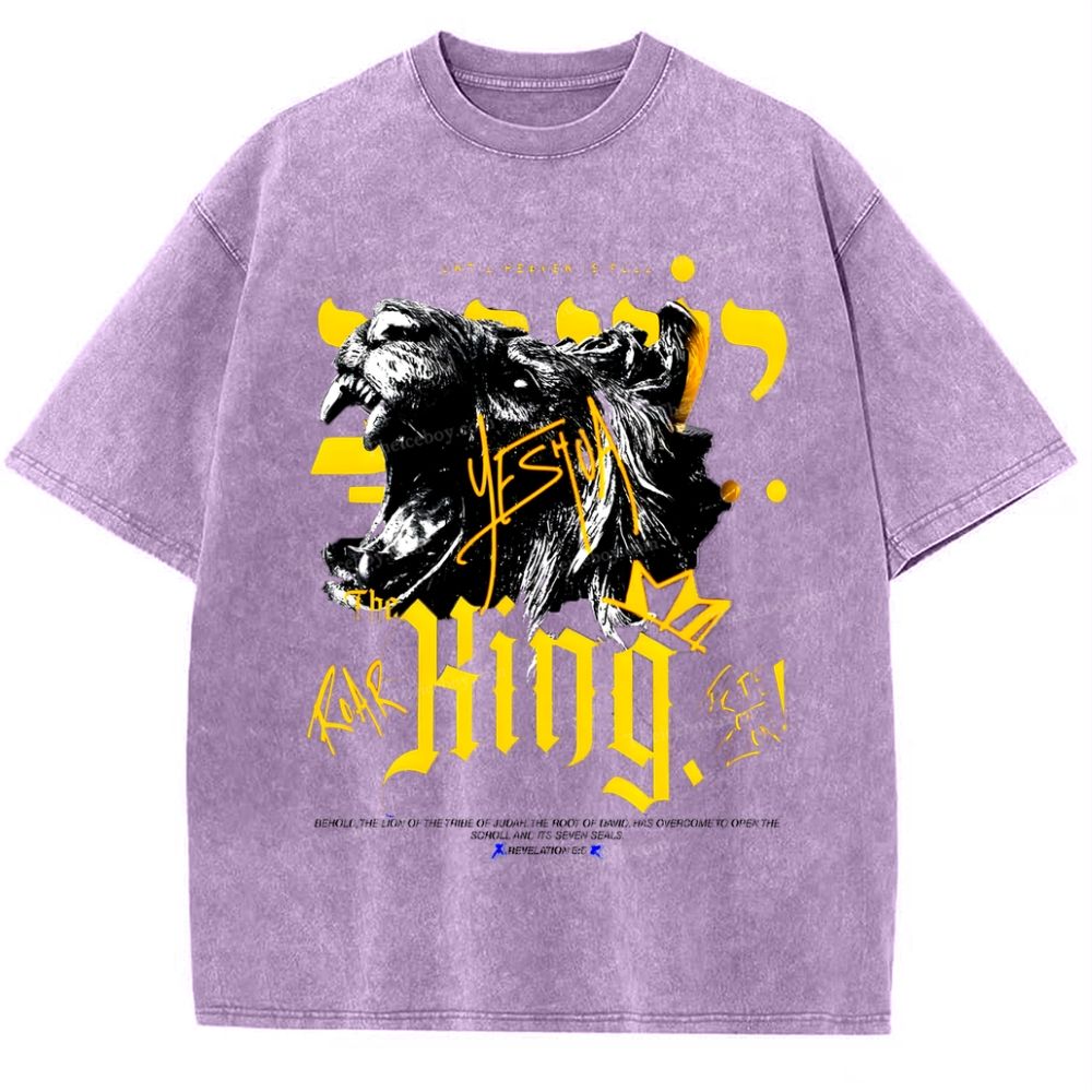 King Of Kings Snowflake Vintage Washed T-Shirt