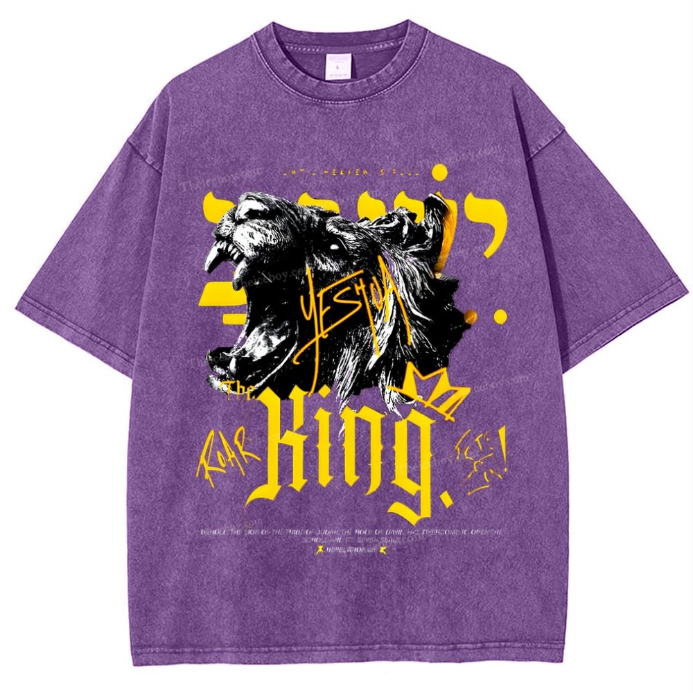 King Of Kings Snowflake Vintage Washed T-Shirt