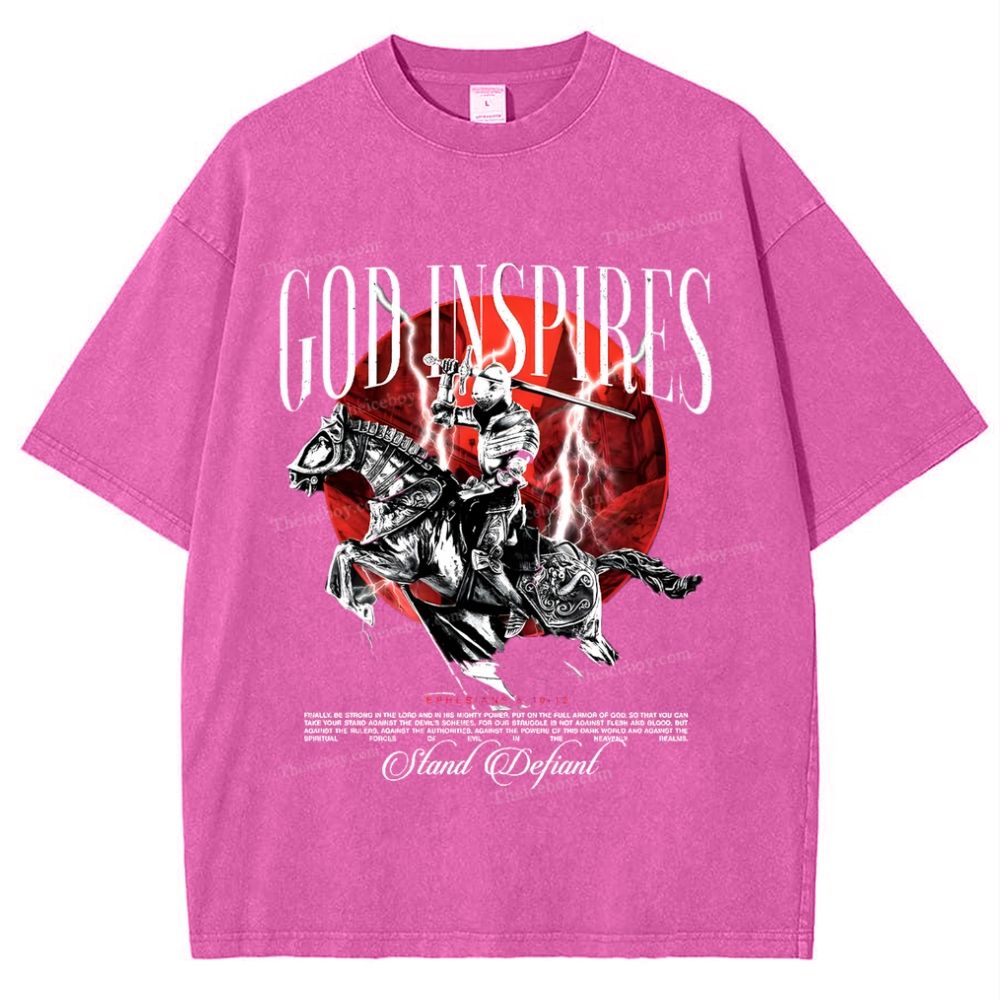 God Inspires Snowflake Vintage Washed T-Shirt