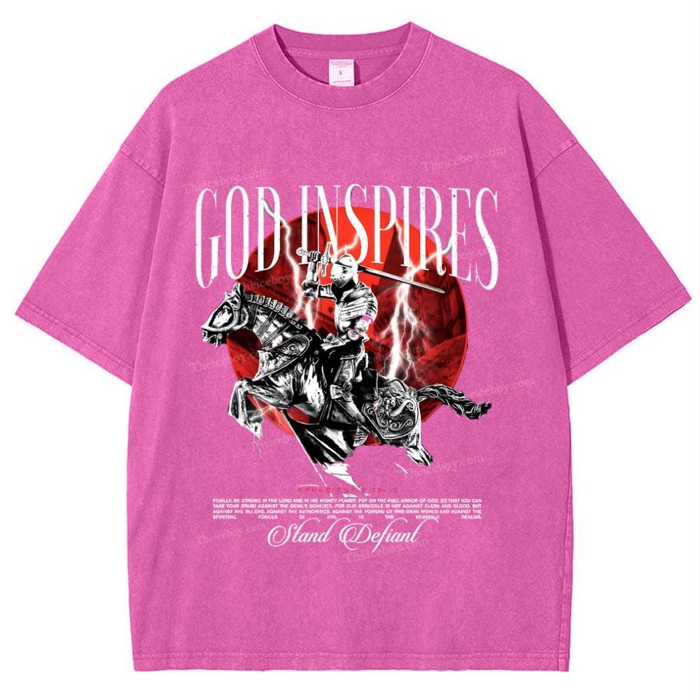 God Inspires Snowflake Vintage Washed T-Shirt