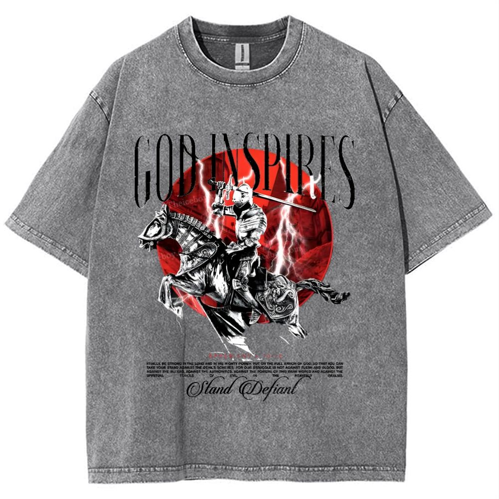 God Inspires Snowflake Vintage Washed T-Shirt