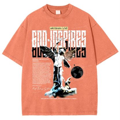 God Inspires Snowflake Vintage Washed T-Shirt