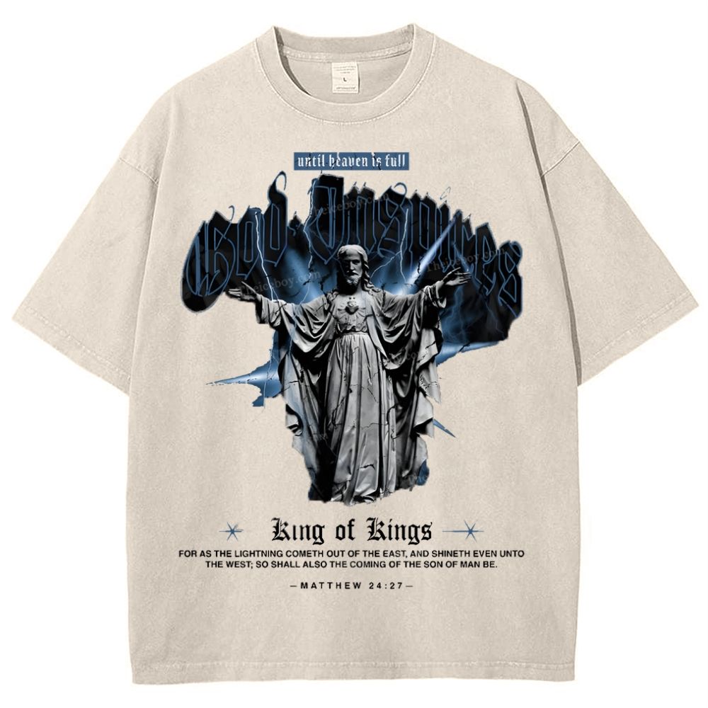 God Inspires Snowflake Vintage Washed T-Shirt