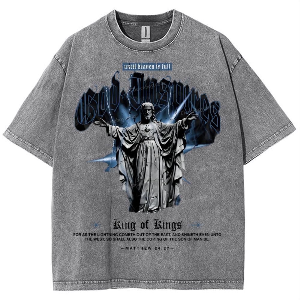 God Inspires Snowflake Vintage Washed T-Shirt