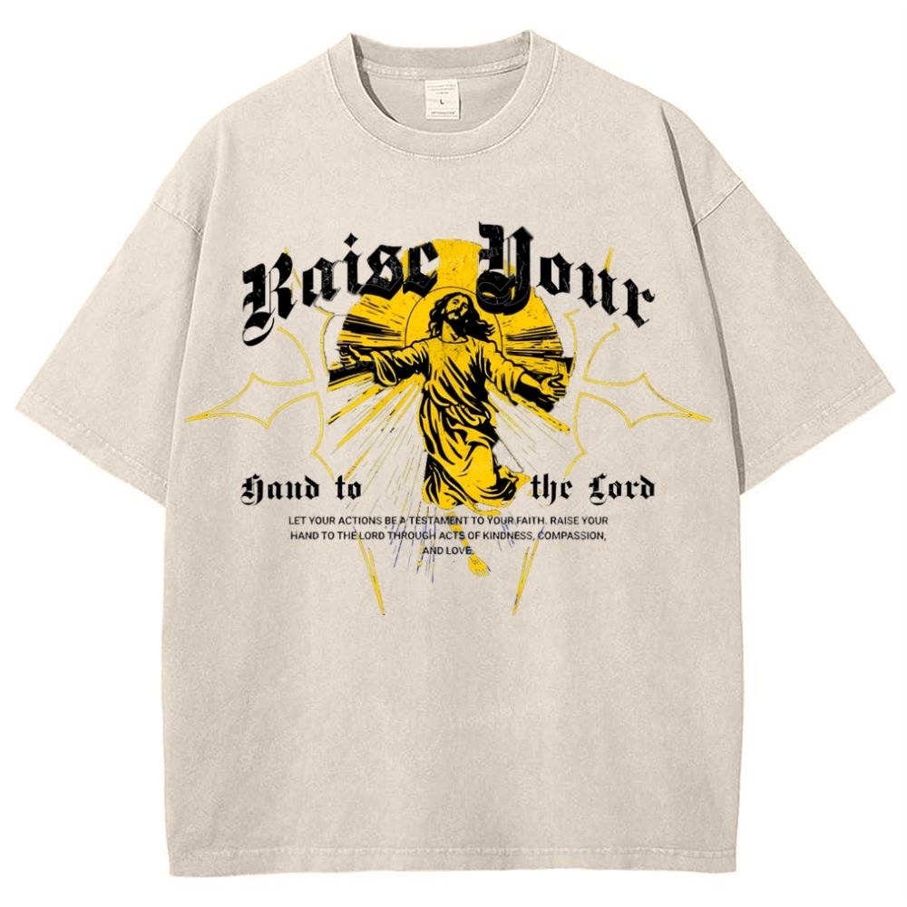 Raise Your Hand To The Gord Snowflake Vintage Washed T-Shirt
