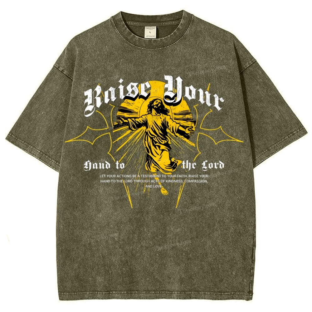 Raise Your Hand To The Gord Snowflake Vintage Washed T-Shirt