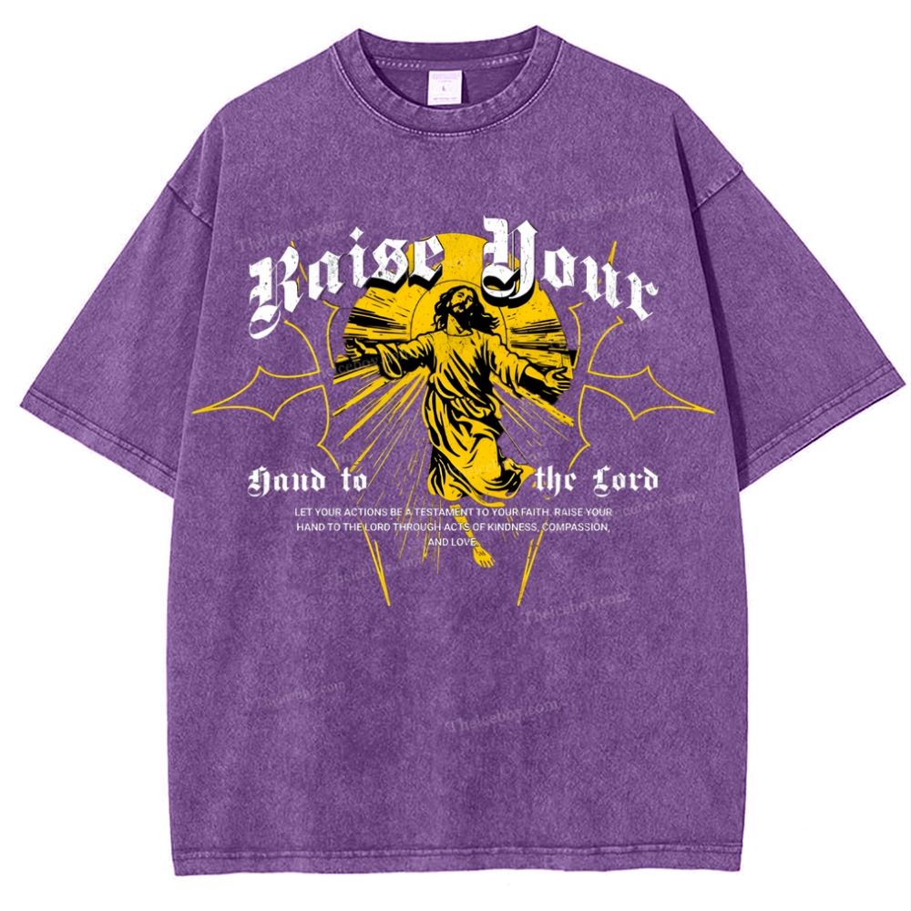 Raise Your Hand To The Gord Snowflake Vintage Washed T-Shirt