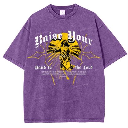 Raise Your Hand To The Gord Snowflake Vintage Washed T-Shirt