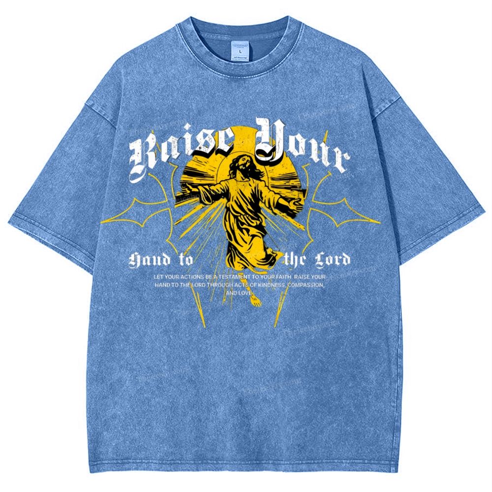 Raise Your Hand To The Gord Snowflake Vintage Washed T-Shirt